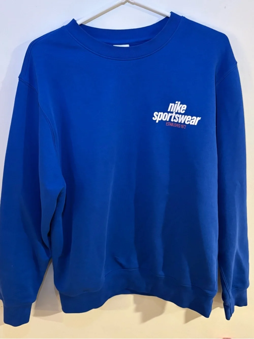 Nike | Club Fleece Crewneck Sweatshirt - Blue ; Mens M